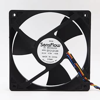 PGSA2Z® EFC1212D-S32B Size 120X120X25mm DC12V 0.75A 3800 RPM Brushless ...