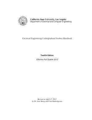 Fillable Online calstatela csula bsee form Fax Email Print - pdfFiller
