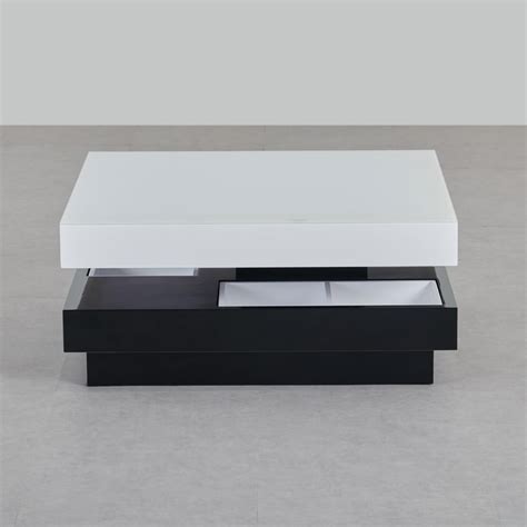 Buy Bentley NXT Glass Top Coffee Table - White and Black from Home ...