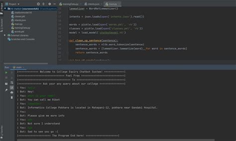 Simple Chatbot Code in Python 的图像结果