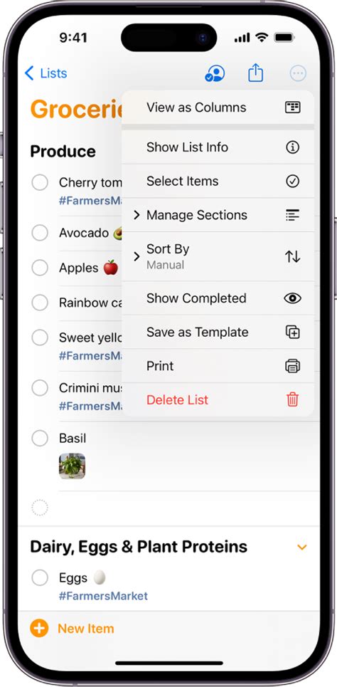 Edit and manage a list in Reminders on iPhone - Apple Support (IN)