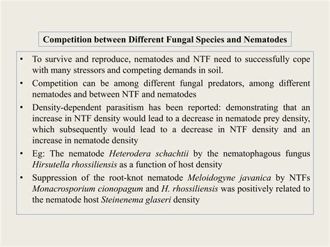Fungi-Nematode Interaction: Diversity, Ecology and Bio-control Prospects in Agriculture | PPTX