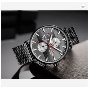 NAVIFORCE 9169 CFB Fashion Casual Quartz Watch Men Chronograph ...