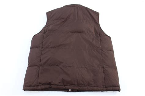 GAP Brown Full Zip Puffer Vest - ThriftedThreads.com