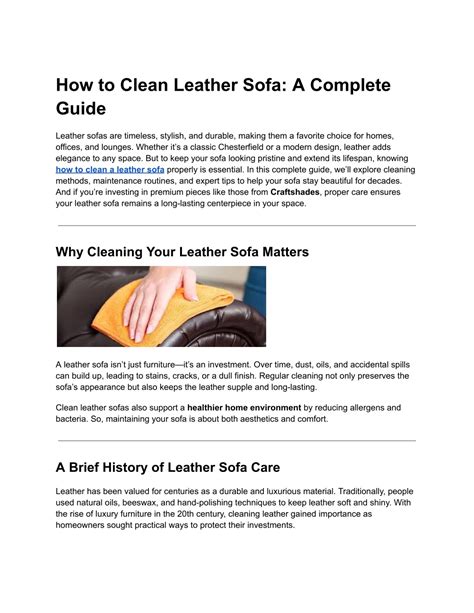 PPT - How to Clean Leather Sofa: A Complete Guide PowerPoint ...