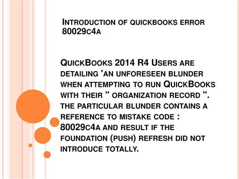 Image result for QuickBooks Error Code 80029C4a