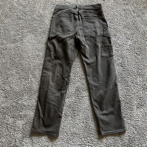 Hollister loose fit brown carpenter jeans Excellent... - Depop