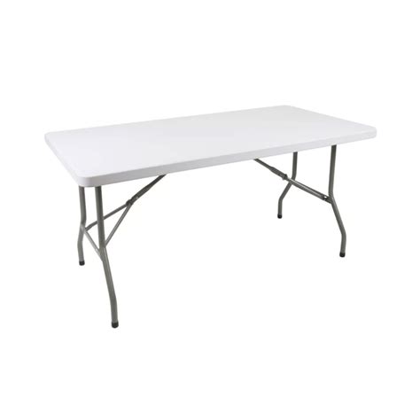 6ft Folding Rectangular Table - White | Bolkem Event Rentals