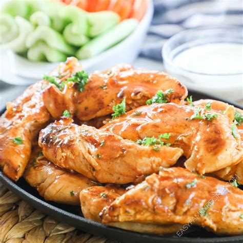 Easy Unbreaded Buffalo Chicken Tenders for Family Enjoyment - feastfulcuisine.com