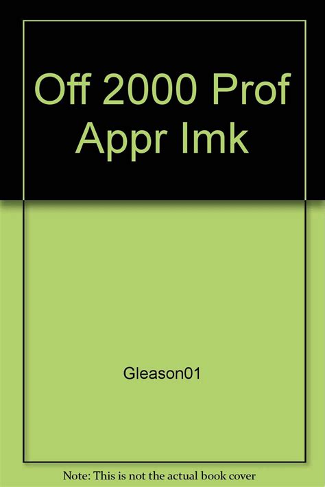 Buy Off 2000 Prof Appr Imk Book Online at Low Prices in India | Off ...