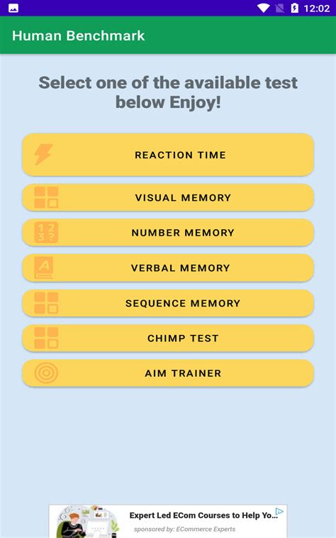 Human Benchmark - App on Amazon Appstore