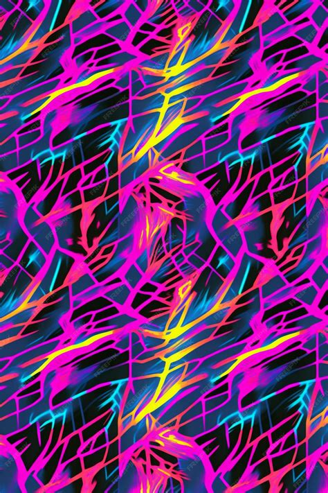 Premium Photo | Neon colors on a black background.