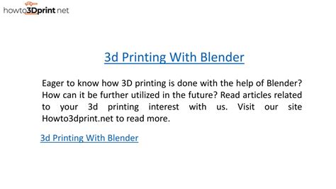 Blender 3D Print Tutorial 的图像结果