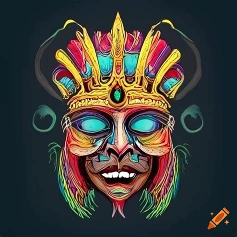 Hand drawn powerful kings mask on Craiyon