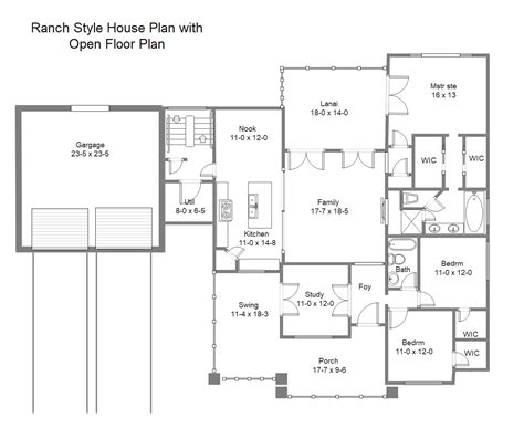 Unique House Plans With Open Floor Plans - Plansmanage