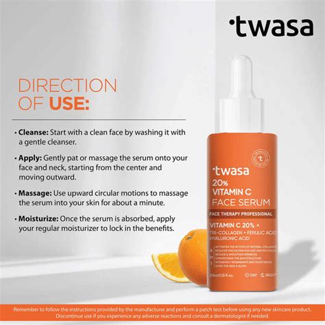 Buy Vitamin C Serum for Face Online at Best Price in India – Twasa ...