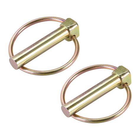 2Pack 3/8" x 2-3/4" Linch Pin with Ring, Trailer Pins Assortment Kit ...
