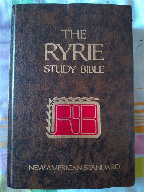 Buy NASB Ryrie Study Bible, Burgundy Bonded Leather, Red Letter Book ...