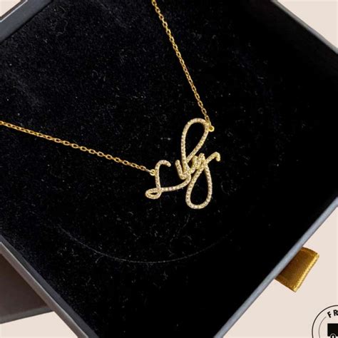 22K Gold Name Chain with Diamond Detailing – Locket Garage