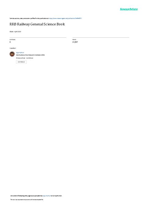 RRBRailway General Science Book - See discussions, stats, and author ...