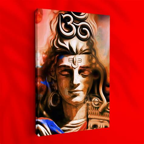Ritwika's Modern Wall Art Of Lord Shiva Mahadev For Worship Religious ...