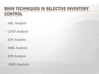 Image result for Selective Inventory Control Techniques ABC