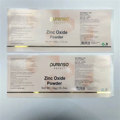 Zinc Oxide Powder - Purenso Select