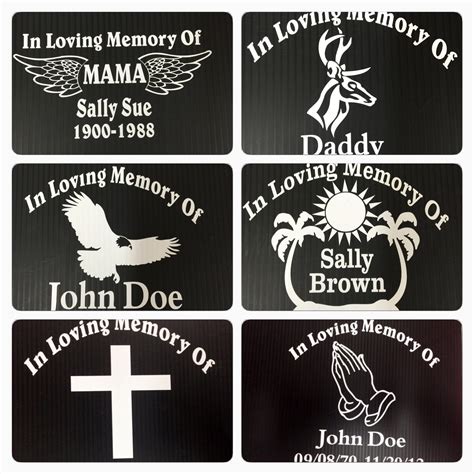Image result for In Loving Memory Back Window Decals