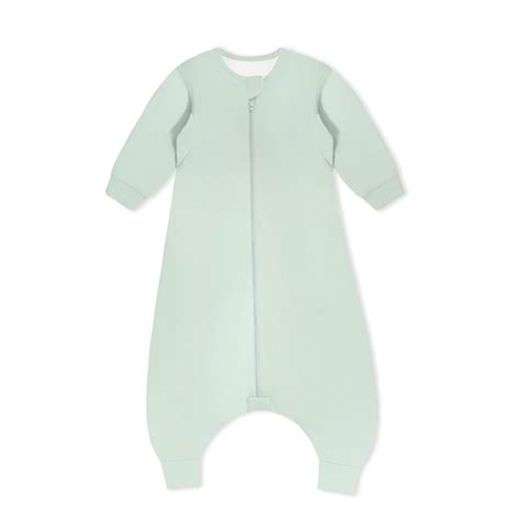 Camel Wool Warm Long Sleeve Sleep Sack With Feet 2.5 TOG - Pea Green ...