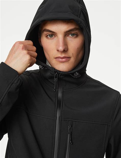 Buy Softshell Hooded Jacket with Stormwear™ at Marks & Spencer