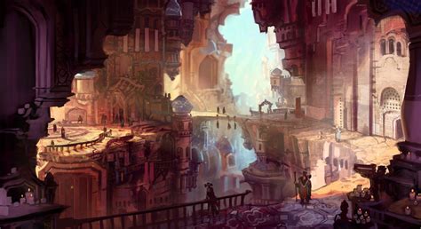 Pin by Christy M on Roll. | Fantasy concept art, Fantasy city, Mountain ...