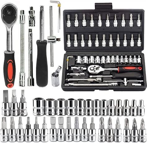 Meshify 46 In 1 Pcs Tool Kit & Hand Tool Kit Wrench Set Multi Purpose ...