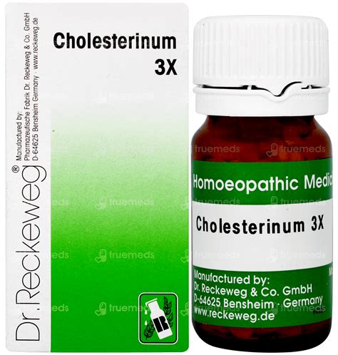 Dr Reckeweg Cholesterinum Trituration Tablet 3x 20 Gm - Uses, Side ...