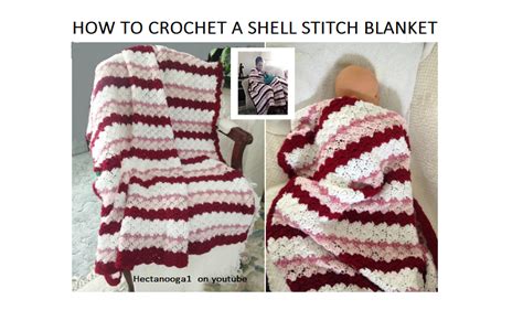 Shell Stitch Blanket Tutorial 的图像结果