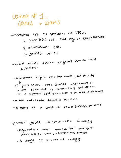 Joules and Watts - Lecture 1 Joules watts industrial rer in britain in ...