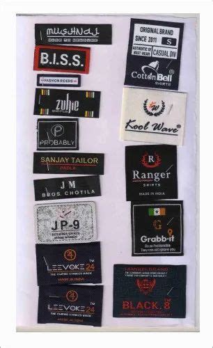 Die Cut Labels - Woven Die Cut Label Trader - Wholesaler / Distributor ...
