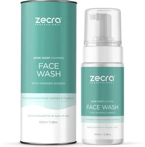 Zecra Acne Avert Foaming Unisex with Morning Energy (3.38 oz) Face Wash ...