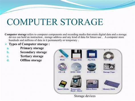 Image result for Computer Storage Devices Chart