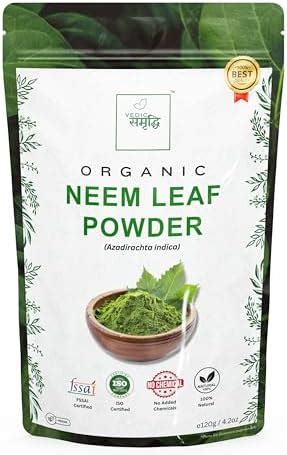 Vedic Samriddhi Organics 100% Pure Neem Leaf Powder | For Skin & Hair ...