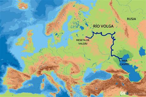 Río Volga - Mapa, longitud, dónde nace y desembocadura♏️ Desvende a ...