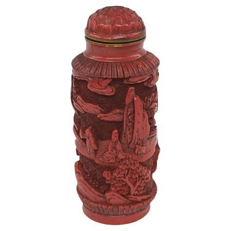 Antique Chinese Porcelain Famille Rose Snuff Bottle Pagoda Qing JIaqing ...