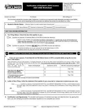 Fillable Online Financial Aid Forms - MSU Billings MSU Billings Fax ...