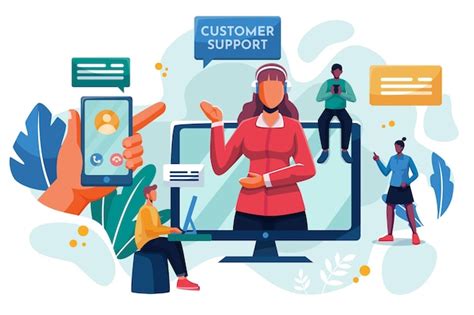 Organic flat customer support | Free Vector
