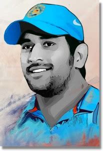 MS DHONI POSTER FOR ROOM & OFFICE (13x19 Inches) 300 GSM | Motivational ...