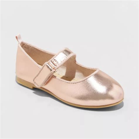 Buy Toddler Girls' Addy Ballet Flats - Cat & Jack™ Gold 8 Online at ...