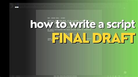 Final Draft Tutorials 的图像结果