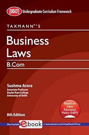 Taxmann's Business Laws (UGCF) – The most amended & updated student ...