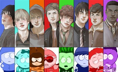 Craig Tucker, Butters Stotch, Kenny McCormick, Eric Cartman, Kyle ...