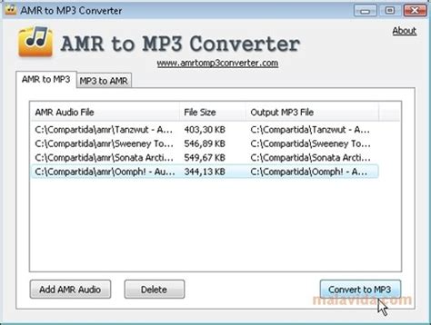 Descargar AMR to MP3 Converter 1.4 para PC Gratis