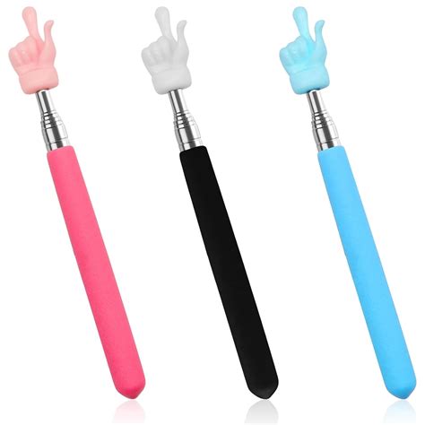 3 Pcs Telescopic Teachers Pointer, Mini Hand Pointers Finger Pointer ...